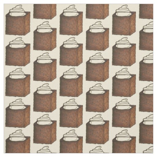 Gingerbread Cake Slice Christmas Holiday Baking Fabric