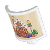 Gingerbread Candy House Night Light (Angled)