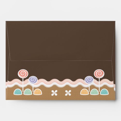 Gingerbread Candyland Holiday Envelope