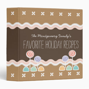 Gingerbread Candyland Recipe Binder Album