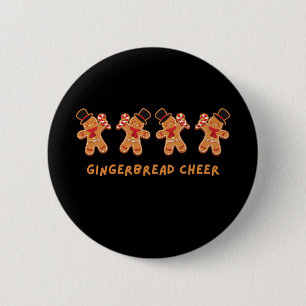 Gingerbread Cheer Button