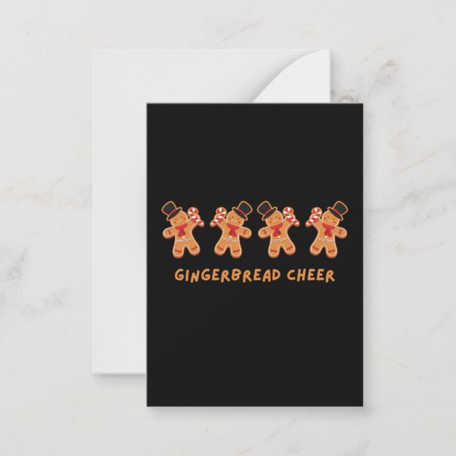 Gingerbread Cheer Note Card (Front)