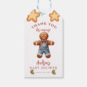 Gingerbread   Christmas Baby Shower Favor Tags