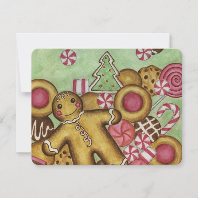 Gingerbread Christmas Card (Front)
