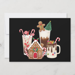 Gingerbread Christmas Coffee Lover Gift Xmas Holiday Card