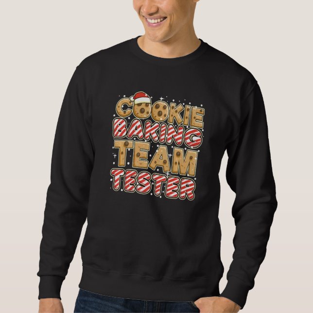 Gingerbread Christmas Cookie Baking Holiday Costum Sweatshirt (Front)