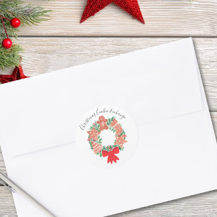Gingerbread Christmas Cookie Exchange Classic Round Sticker