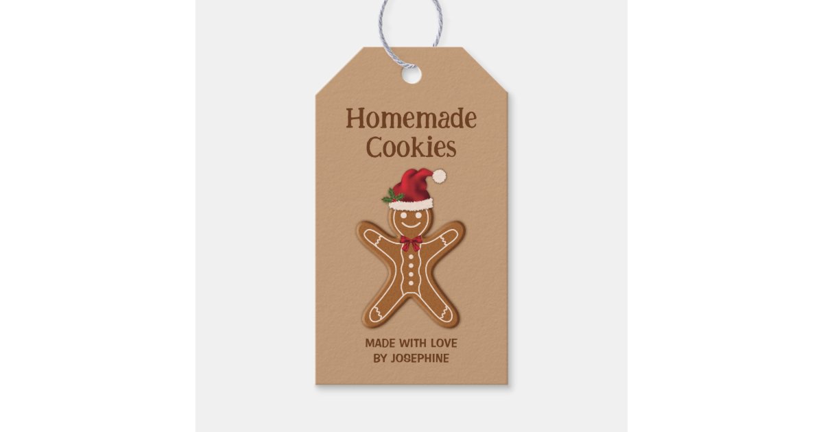 Homemade Santa's Cookies Labels Christmas Gift Tags -   Christmas  cookie jars, Christmas cookies gift, Christmas gift tags diy