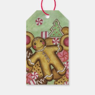 Gingerbread Christmas Cookies Holiday Gift Tags