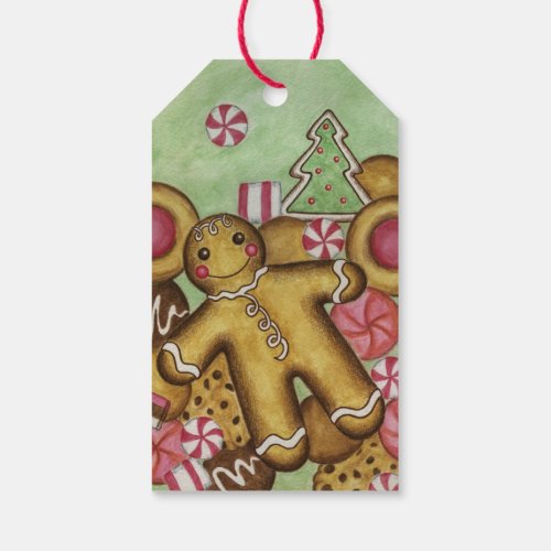 Gingerbread Christmas Cookies Holiday Gift Tags