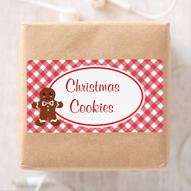Gingerbread Christmas Cookies Labels (Insitu)