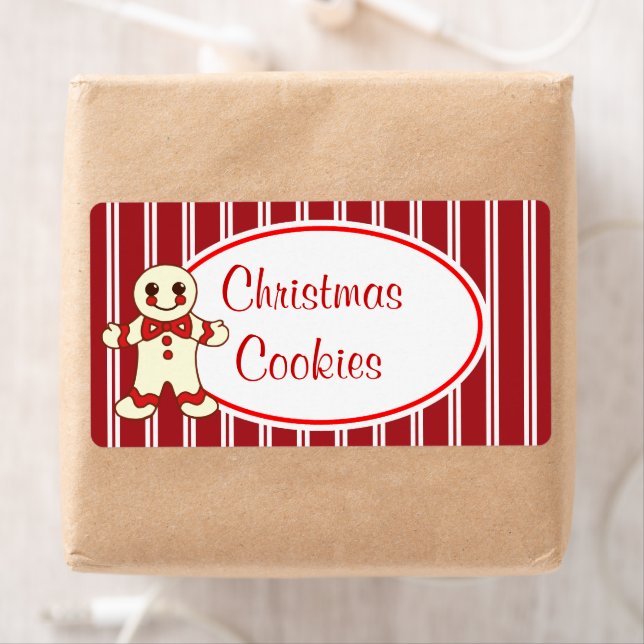 Gingerbread Christmas Cookies Labels (Insitu)