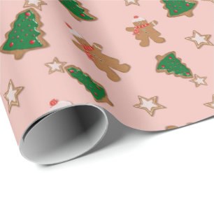Gingerbread Christmas Cookies Wrapping Paper
