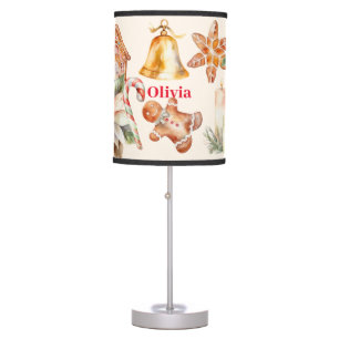 Gingerbread Christmas Dinner Party  Table Lamp