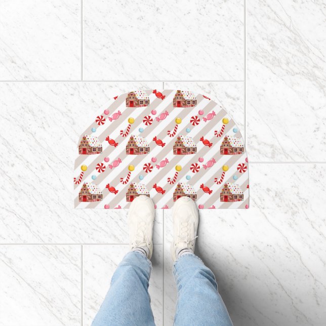 Gingerbread Christmas Doormat (Indoor)
