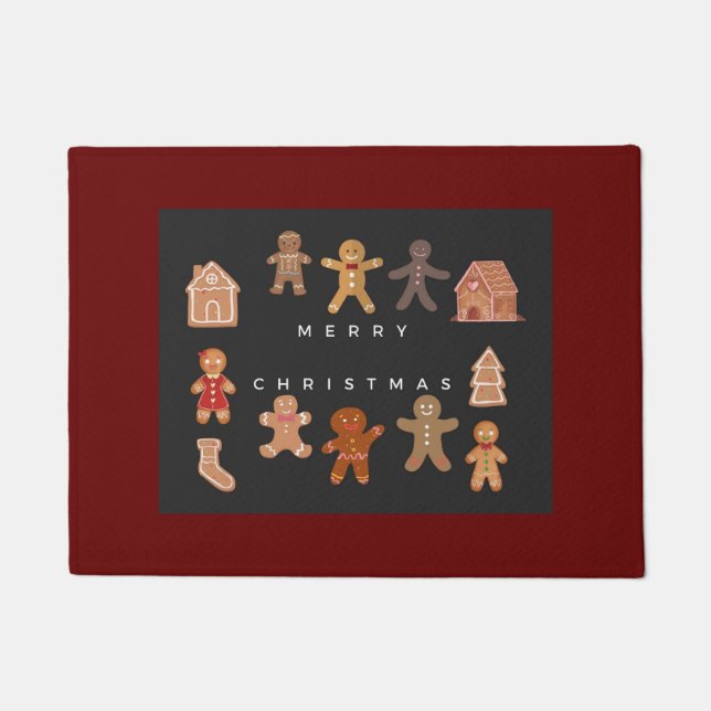 Gingerbread Christmas Doormat (Front)