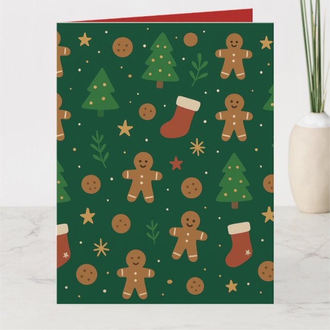 Gingerbread Christmas Fun Card (Front)