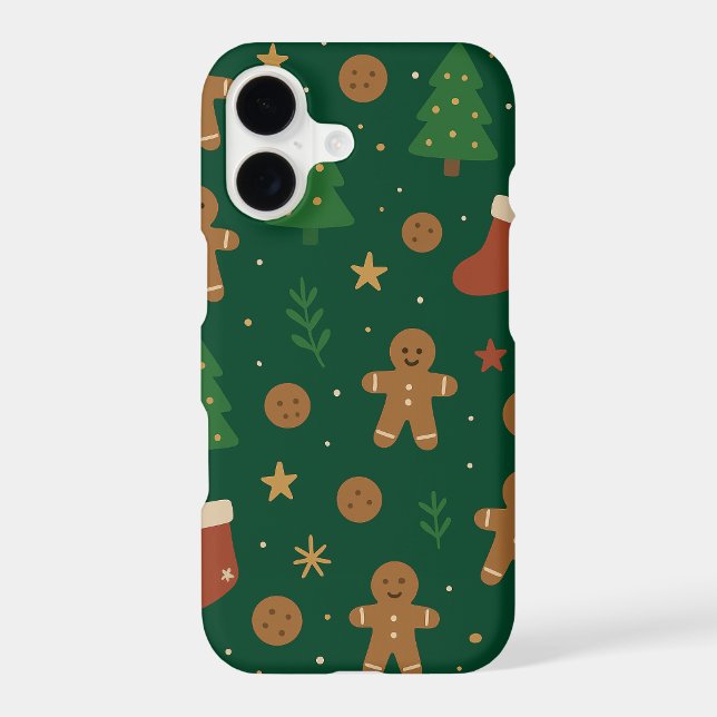 Gingerbread Christmas Fun iPhone Case (Back)