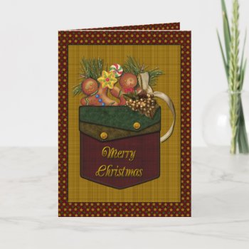Gingerbread Christmas Holiday Card by RainbowCards at Zazzle