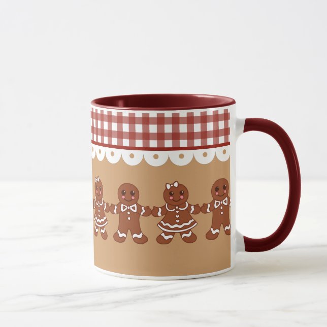 Gingerbread Christmas Holiday Coffee Mug (Right)