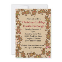 Gingerbread Christmas Holiday Cookie Exchange