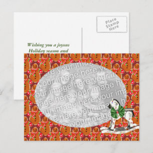 Gingerbread Christmas Holiday Photo Postcard