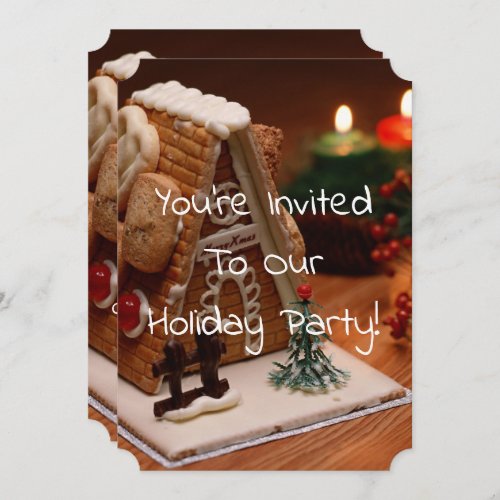 gingerbread Christmas house Invitation