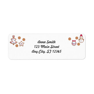 Gingerbread Christmas Label