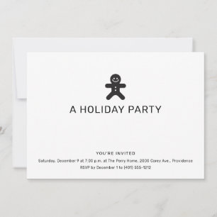 Gingerbread Christmas Party Invitation