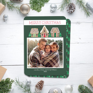 Gingerbread Christmas Photo Card for Family