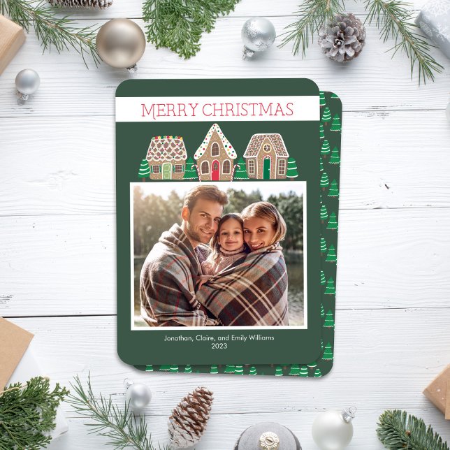Gingerbread Christmas Photo Card for Family (Creator Uploaded)
