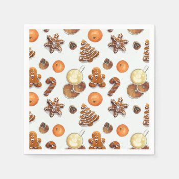 Gingerbread Christmas Scent Napkins by ChristmaSpirit at Zazzle