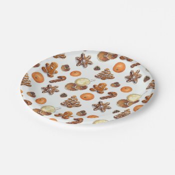 Gingerbread Christmas Scent Paper Plates by ChristmaSpirit at Zazzle