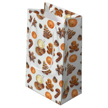 Gingerbread Christmas Scent Small Gift Bag by ChristmaSpirit at Zazzle