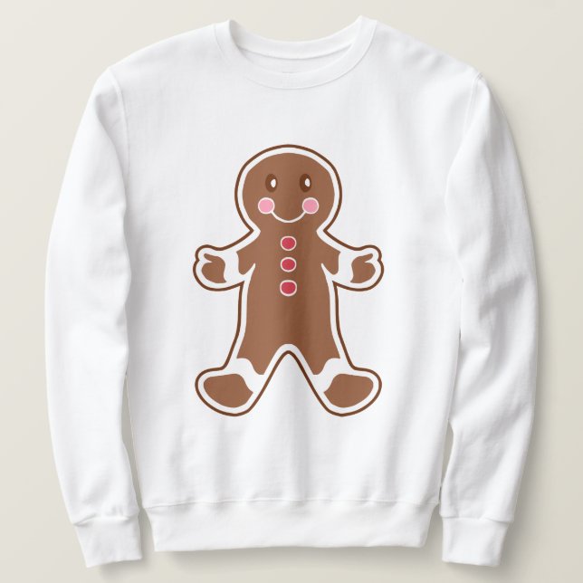 Gingerbread Christmas Sweatshirt (Design Front)