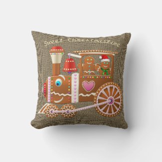 Gingerbread Christmas Train Cartoon