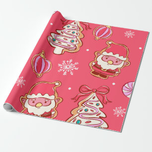 Gingerbread Christmas Treats Wrapping Paper