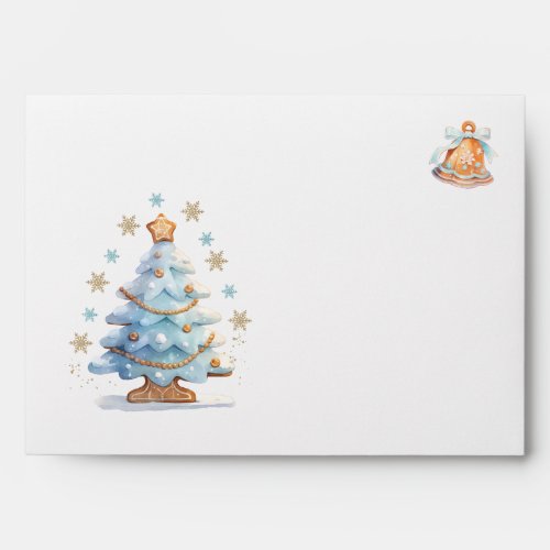 Gingerbread Christmas Tree Bell Envelope