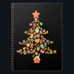 Gingerbread Christmas Tree Cookie Costume Decor Fo Notebook<br><div class="desc">This is a great gift for your family,  friends during Hanukkah holiday. They will be happy to receive this gift from you during Hanukkah holiday.</div>