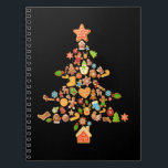 Gingerbread Christmas Tree Cookie Costume Decor Fo Notebook<br><div class="desc">This is a great gift for your family,  friends during Hanukkah holiday. They will be happy to receive this gift from you during Hanukkah holiday.</div>