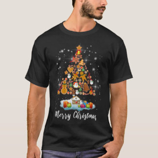 Gingerbread Christmas Tree Funny Gingerbread Man D T-Shirt