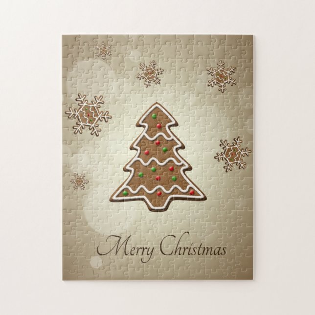 Gingerbread Christmas Tree Jigsaw Puzzle (Vertical)
