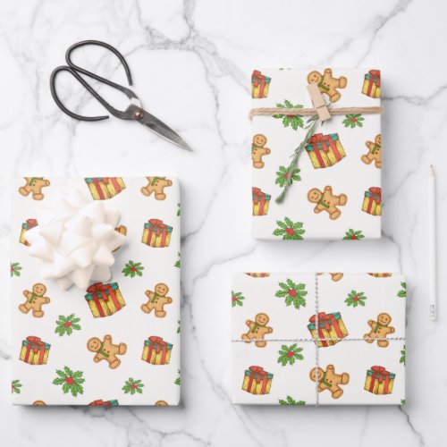  Gingerbread Christmas Wrapping Paper