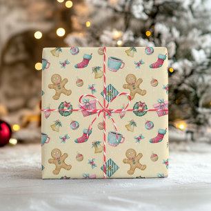 Gingerbread Christmas Wrapping Paper