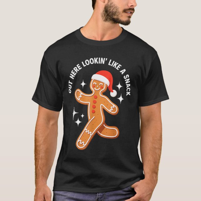 Gingerbread Christmas Xmas Couple Hot Girlfriend - T-Shirt (Front)
