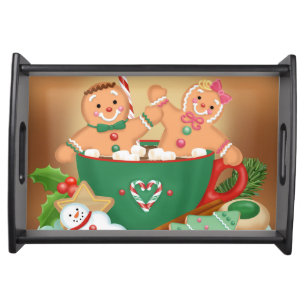 Gingerbread Cocoa Serving Tray