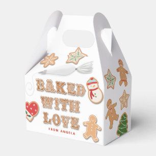Gingerbread Cookie Baked with Love Favor Box