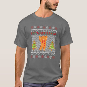 Gingerbread Cookie Baking Team Christmas Santa Hat T-Shirt