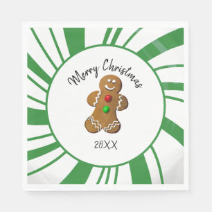Gingerbread Cookie Candy Plates Napkins