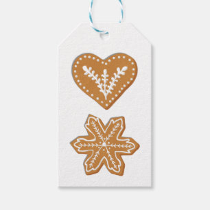Gingerbread Cookie - choose your own background! Gift Tags